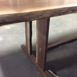 Solid Walnut Live Edge Dining Table - Dining Tables