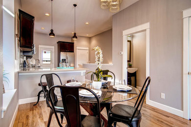 Dining room - transitional dining room idea in Denver