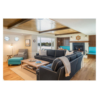 Lake Minnetonka Nantucket-Style Beauty - Beach Style - Basement ...