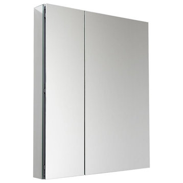 Fresca Senza 30" Aluminum Bathroom Medicine Cabinet with Mirrors in Mirrored