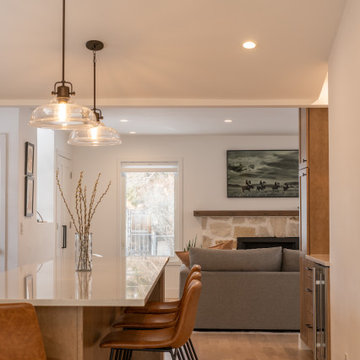 Warm, Earthy Main Level Remodel w/ Natural Wood and Stone Features