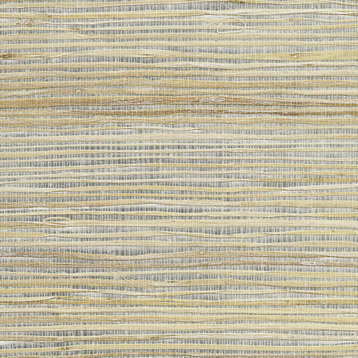 Kenneth James by Brewster 2732-80004 Luzhou Silver Grasscloth Wallpaper