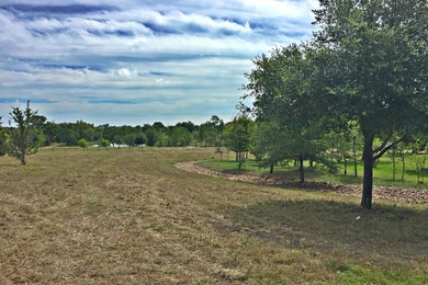 Photo of a huge traditional full sun backyard landscaping in Houston.