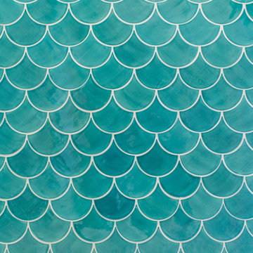 Moroccan Fish Scale Bathroom