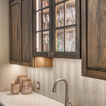 Earthy and Warm Lorton Kitchen and Basement