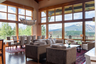 Inspiration for a modern living room remodel in Denver