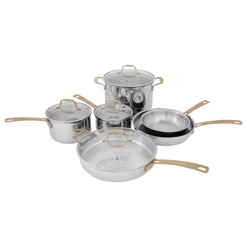 ZLINE 10-Piece Stainless Steel Non-Toxic Cookware Set