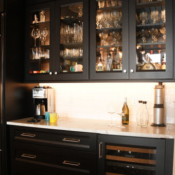Handcrafter Plato Cabinetry Complements LaCornue Range