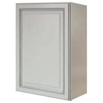 Sunny Wood RLW2130-A Riley 21"W x 30"H Single Door Wall Cabinet - White