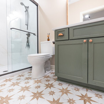Basement Remodel with Family Room, Craft Studio, and More