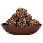 Nearly Natural - Decorative Balls, Set of 6 - Whoever said that "less is more" clearly never had the chance to liven up a room with these decorative Balls! The cheerful little spheres can fit into any type of decor, and look great in any kind of environment, from the office to every room in the house. With their unique pattern and design, these cheerful little decorative Balls will be a sure favorite for years to come.