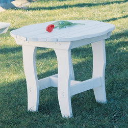 Companion 5030 Round Outdoor Polymer Side Table - Outdoor Side Tables
