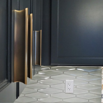 Navy Blue Buffalo Kitchen