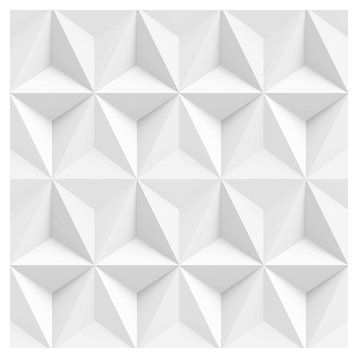 Grey Origami Geometric Wallpaper, Roll