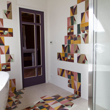 Salle de bain sous rampant