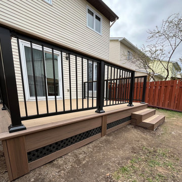 Azek Weathered Teak and English Walnut pvc