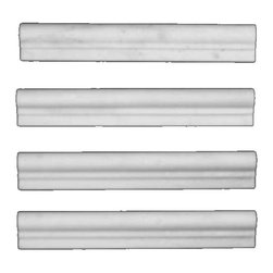 Statuary Crystal Marble Italian White Statuario Ogee 1 Chairrail Molding Polishe - Home Accessories & Decor