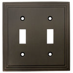 Cosmas - Cosmas 25033-ORB Oil Rubbed Bronze Double Toggle Switchplate Cover - Finish: Oil Rubbed Bronze