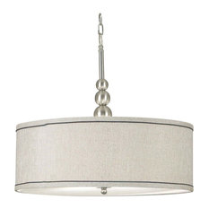 50 Most Por Stainless Steel Drum Pendant Lights For 2018 Houzz Kenroyhome Kenroy Home 91640 Margot 3 Light Full Sized Pendant Lighting