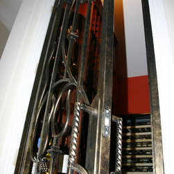 Forge Iron Designs Wine Cellar Door Gate - Interior Doors
