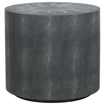 Safavieh Couture Diesel Faux Shagreen End Table, Black