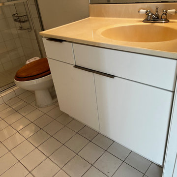 Modern Kitchen and Bathroom Remodel Done in a Snow White Color