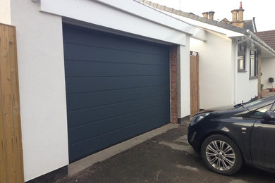 After Photo - Hörmann M Ribbed sectional garage door in Anthracite Grey