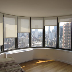 Large NYC Bay Window - Window Treatments