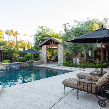 Custom Mediterranean Pool / Spa Design