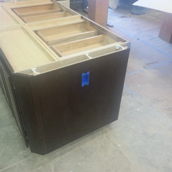 Kitchen Island  66 x 36 fluted angle clipped corners - Kitchen Islands And Kitchen Carts