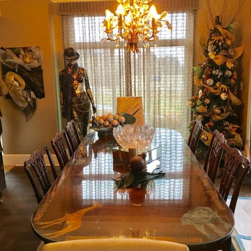 Hunter Douglas Woven Wood Drapery Panels - Condo in Mt. Pleasant, SC