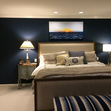 Deep Dark Blue for a Master Bedroom