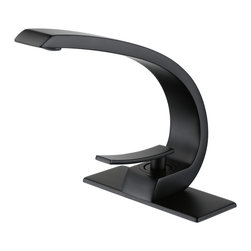 RBROHANT - Rbrohant Siingle Handle Bathroom Sink Faucet With Deck Plate - Bathroom Sink Faucets