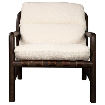 Cyrus Upholstered Occasional Chair, Chocolate