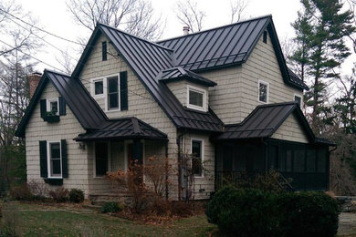 Contemporary exterior home idea in Boston
