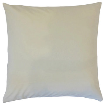 The Pillow Collection Beige Gonzales Throw Pillow, 24"x24"