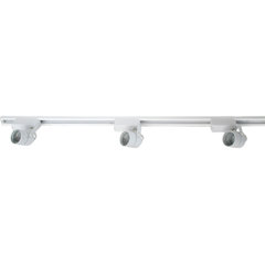 Track lighting lightweight architectural white cord & plug 3-wire H-style  single circuit