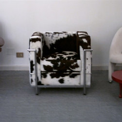 Corbusier Petite Club Chair w/ Cowhide - Armchairs And Accent Chairs