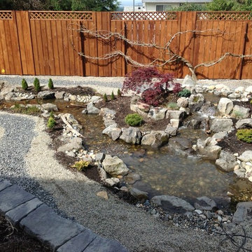 Waterfall, Stream and Pond Setting for Miniature Train Enthusiast