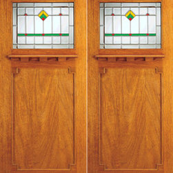 Prehung Exterior Double Doors, Glass Design - Front Doors