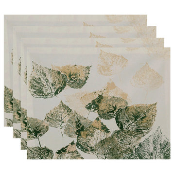 Fall Memories Floral Print Placemat, Set of 4, Green