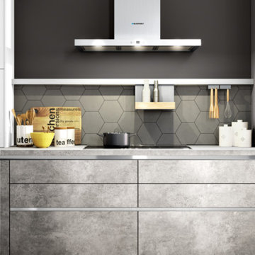Comet - Concrete effect HPL door