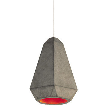 Innermost modern Portland cement Pendant Light, Red