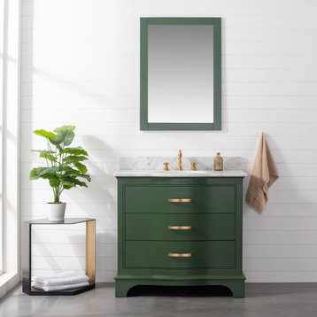 Monroe 36" Bathroom Vanity, Evergreen
