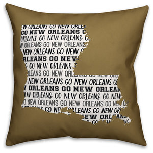 Blue Texas Go Team 16x16 Spun Poly Pillow Contemporary Decorative Pillows By Designs Direct