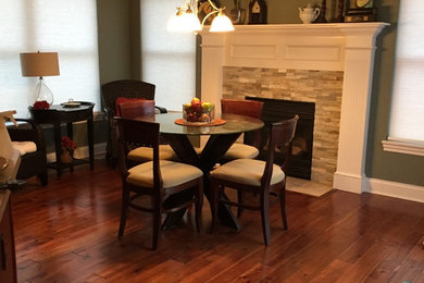 Example of a classic dining room design in Cleveland
