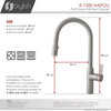 STYLISH Kitchen Sink Faucet Single Handle Pull Down Dual Mode Stainless Steel