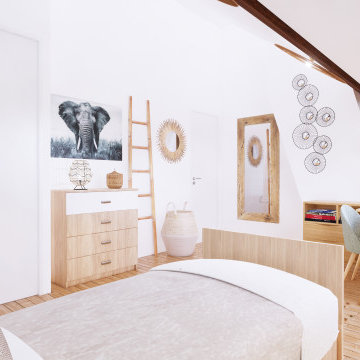 2 chambres en sous pente