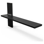 IRON BRACKET CO - Copy of Floating Countertop Wall Bracket 5.5" | Finish: Matte Black - Copy of Floating Countertop Wall Bracket