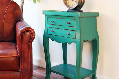 Turquoise side table - MJ905-pl